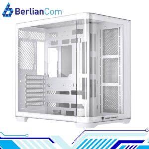 JUNGLE LEOPARD AC-01 WHITE Curved Glass ATX Gaming PC Case Casing Komputer