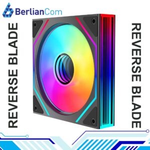 JUNGLE LEOPARD Prism 4 Ultra ARGB BLACK REVERSE Two Sided Infinity Infinite Mirror 120mm PWM Fan