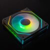 JUNGLE LEOPARD Prism 4 Ultra ARGB BLACK REVERSE Two Sided Infinity Infinite Mirror 120mm PWM Fan - Image 7
