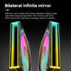 JUNGLE LEOPARD Prism 4 Ultra ARGB BLACK Two Sided Infinity Infinite Mirror 120mm PWM Fan - Image 3