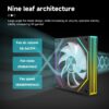 JUNGLE LEOPARD Prism 4 Ultra ARGB BLACK Two Sided Infinity Infinite Mirror 120mm PWM Fan - Image 6