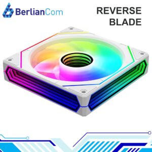 JUNGLE LEOPARD Prism 6 PRO ARGB WHITE REVERSE Three Sided Infinity Infinite Mirror 120mm PWM Fan