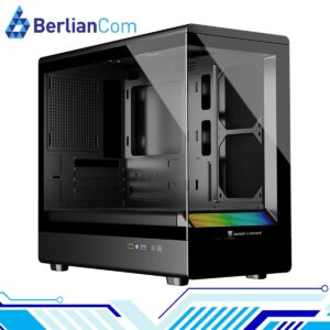JUNGLE LEOPARD MS-01 BLACK Micro ATX Gaming PC Case Casing Komputer MATX