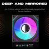 JUNGLE LEOPARD INTERSTELLAR V2 ARGB BLACK Infinity Infinite Mirror 120mm PWM BLOCK UNI Fan TRIPLE PACK - Image 5