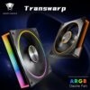 JUNGLE LEOPARD TRANSWARP 12 ARGB BLACK REVERSE Ring LED Infinite Infinity Mirror 120mm PWM Fan - Image 2