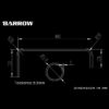 BARROW TSWB-14 14mm 90 Double Bend Cooper Metallic Black Rigid Hard Tube Computer Custom Water Cooling - Image 4