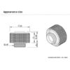 BARROW TFHRKN38H Compression Soft Tubing Fitting ID3/8 - OD5/8 White Computer Custom Water Cooling - Image 4