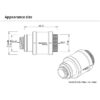 BARROW TTLPFG V2 Flat Push Type Check Valve M-F Black Body + Matt Black - Image 3