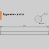 BARROW TB16-490 16mm Cooper Metallic Black Metal Rigid Hard Tube 490mm - Image 5