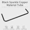 BARROW TDWB-16 16mm 90 Single Bend Cooper Metallic Black Metal Rigid Hard Tube 480mm - Image 2