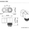 BARROW TX360PX-21 G1/4 360 Double Rotation Offset Adapter 21mm Silver - Image 6