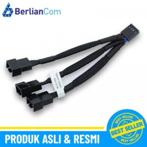 EKWB EK Cable Y Splitter 3 Fan PWM Black