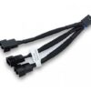 EKWB EK Cable Y Splitter 3 Fan PWM Black - Image 2