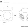 BARROW TLFT3T-A01 G1/4 Thread 3-Way Block Splitter Fitting - White - Image 5