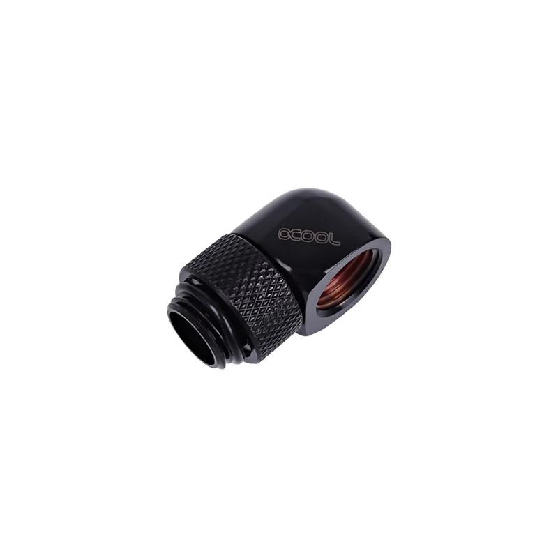ginee_20251108192055171_1770524621.jpeg ALPHACOOL HF L Connector G1/4 AG Rotatable To G1/4 IG Deep Black Fitting 90 Derajat Rotary Male Female Water Cooling PC - Image 2