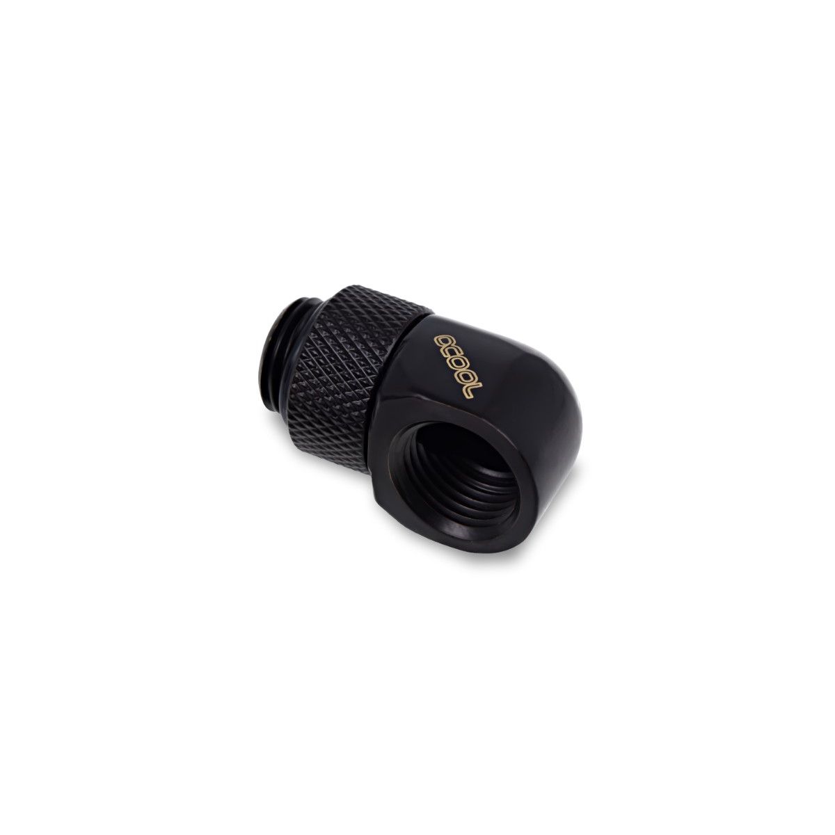 ginee_20251108192055225_8363609742.jpeg ALPHACOOL HF L Connector G1/4 AG Rotatable To G1/4 IG Deep Black Fitting 90 Derajat Rotary Male Female Water Cooling PC - Image 3