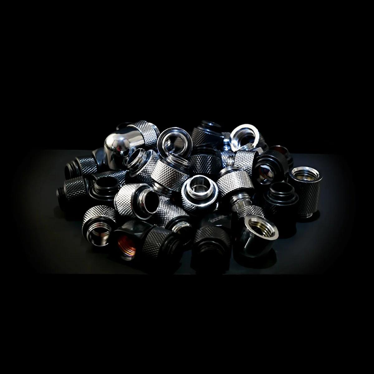 ginee_20251108192102402_9861492619.jpeg ALPHACOOL HT 16mm Hard Tube Screw-on Nozzle G1/4 Knurled Deep Black Fitting Pipa Water Cooling PC - Image 5