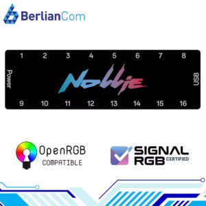 NOLLIE 16 ARGB Controller 3pin 5V 16 Port 256 LED Per Channel Up To 4096 LED Support SignalRGB OpenRGB PC Gaming Fan Cooler