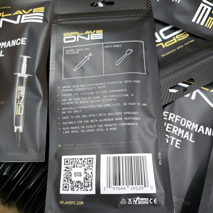 splave one high performance thermal paste 1 gram splave one high performance thermal paste 1 gram