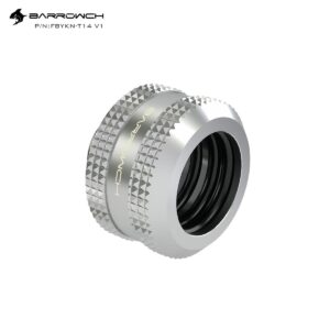 barrow fbykn t14 v1 14mm od hard tube compression fitting silver fitting pipa water cooling cooler pc computer